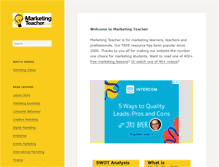 Tablet Screenshot of marketingteacher.com